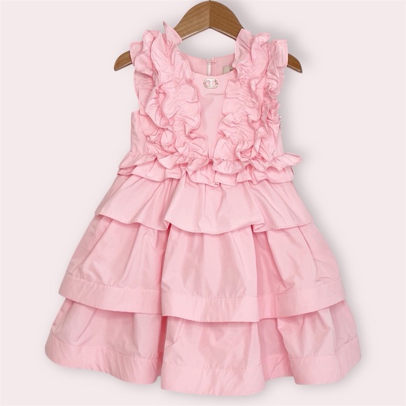 Twin-Set Other - Twinset dress pink taffeta with layered ruffles sleeveless size 2 years